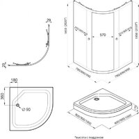 Triton Альфа-Голд 90х90 (без поддона) Image #9