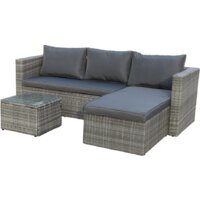 Garden Story Окланд GS004 (ротанг серый/серый)