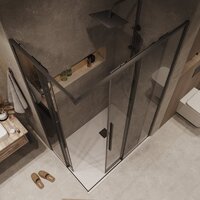 Grossman Galaxy 100x70x195 300.K33.01.1070.21.10 (черный матовый/тонированное стекло) Image #10