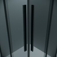 Grossman Galaxy 100x70x195 300.K33.01.1070.21.10 (черный матовый/тонированное стекло) Image #3