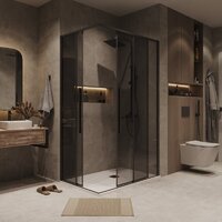 Grossman Galaxy 100x70x195 300.K33.01.1070.21.10 (черный матовый/тонированное стекло) Image #9