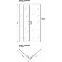 Метакам City Trend White 90x90x185 (без поддона) Image #5