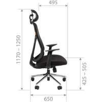 CHAIRMAN CH588 (черный пластик/черный) Image #5