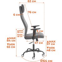 TetChair Aviator PLT metalBL (ткань, светло-коричневый/серый, KUB 03/W-12) Image #18