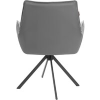 TetChair Мурано опора 360 (велюр/букле (HYP)/экокожа, светло-серый/графит) Image #4