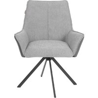TetChair Мурано опора 360 (велюр/букле (HYP)/экокожа, светло-серый/графит) Image #2