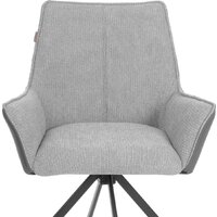 TetChair Мурано опора 360 (велюр/букле (HYP)/экокожа, светло-серый/графит) Image #5