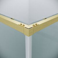 Grossman Galaxy 100x90x195 300.K33.01.1090.32.00 (золото сатин/прозрачное стекло) Image #4