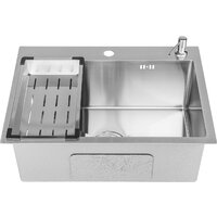 Saniteco 6045 + Spike F9S07000 (хром, с сифоном, дозатором и коландером) Image #2