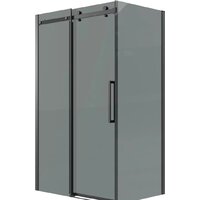 Grossman Classic 130x80x195 120.K33.04.1380.21.10 (черный матовый/тонированное стекло) Image #1