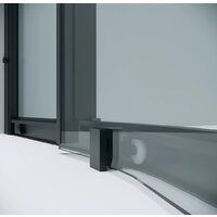 Grossman Cosmo 90x90x195 301.K33.02.9090.21.00 (черный матовый/прозрачное стекло) Image #4