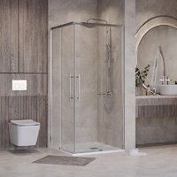 Niagara NG-6628-34 80x80x195 (хром/прозрачное стекло) Image #11