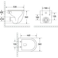 Roxen Antares Tornado Long в комплекте с инсталляцией StounFix Dual Fresh 6 в 1 868417 (кнопка: серый бетон матовая) Image #10