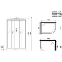 Niagara NG-33084-14RG 100x80 (матовое стекло) Image #4