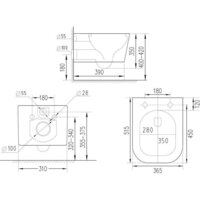 Roxen Cube Bidet One Rimless 6 в 1 StounFix Dual Fresh 521082 (кнопка: хром) Image #19