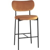 Stool Group Барбара полубарный (велюр терракотовый/черный)