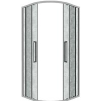 Grossman Cosmo 90x90x195 301.K33.02.9090.10.02 (хром/шиншилла стекло) Image #2