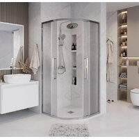 Grossman Cosmo 90x90x195 301.K33.02.9090.10.02 (хром/шиншилла стекло) Image #9