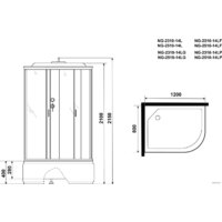 Niagara NG-2510-14LG 120x80x215 Image #3