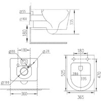 Roxen Porto в комплекте с инсталляцией StounFix Dual Fresh 6 в 1 966779 (кнопка: серый гранит) Image #15