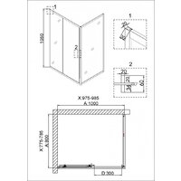 Niagara NG-6811-08 120x90x195 (черный) Image #5