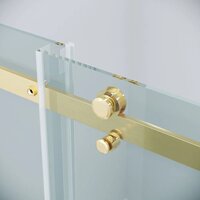 Grossman Classic 160x80x195 120.K33.04.1680.32.00 (золото сатин/стекло прозрачное) Image #4