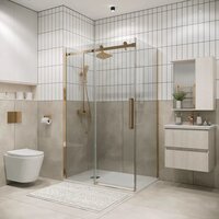 Grossman Classic 160x80x195 120.K33.04.1680.32.00 (золото сатин/стекло прозрачное) Image #6