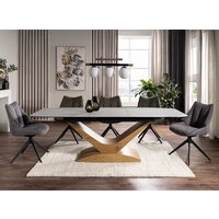 Signal Dolce ceramic statuario venato 180-240/95/76 (белый/дуб) Image #2