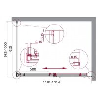 BelBagno ACQUA-AH-1-120/100-C-Cr (прозрачное стекло) Image #2