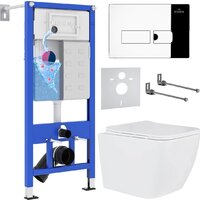 Roxen Cube One Rimless 6 в 1 StounFix Dual Fresh 592045 (кнопка: хром)