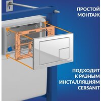 Cersanit Brasko Slim 64824 + Aqua Prime М 50 68179 с кнопкой Corner 64077 (кнопка белый) Image #4