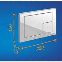 Cersanit Brasko Slim 64824 + Aqua Prime М 50 68179 с кнопкой Corner 64077 (кнопка белый) Image #6