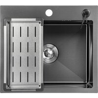 Saniteco 5045 Nano + Spike F9S07000 (хром, с сифоном, дозатором и коландером) Image #2