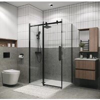 Grossman Classic 130x90x195 120.K33.04.1390.21.00 (черный матовый/прозрачное стекло) Image #15