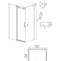 Grossman Classic 130x90x195 120.K33.04.1390.21.00 (черный матовый/прозрачное стекло) Image #10