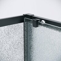 Grossman Cosmo 120х100х195 120.K33.02.1210.21.02 (черный матовый/стекло шиншилла) Image #5