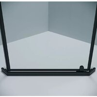 Grossman Pragma 90x90x195 302.K33.03.9090.21.00 (черный матовый/прозрачное стекло) Image #4