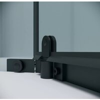 Grossman Pragma 90x90x195 302.K33.03.9090.21.00 (черный матовый/прозрачное стекло) Image #5