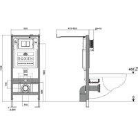 Roxen Porto в комплекте с инсталляцией StounFix Dual Fresh 6 в 1 966662 (кнопка: бежевый) Image #9