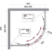 BelBagno UNO-195-R-2-90-C-NERO Image #7
