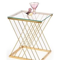 Halmar Nancy 45x39 (прозрачный/золотой)