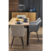 Halmar Qubik 80-200/80/76 (дуб артизан/черный) Image #3