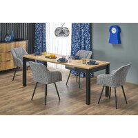 Halmar Qubik 80-200/80/76 (дуб артизан/черный) Image #2