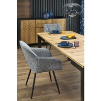 Halmar Qubik 80-200/80/76 (дуб артизан/черный) Image #5