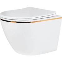 Roxen Antares Gold 968096 в комплекте с инсталляцией StounFix Dual Fresh 6 в 1 968096 (кнопка: брашированное золото) Image #4