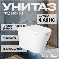 Saniteco KW-9005W в комплекте с инсталляцией + 64110 + S-IN-MZ-VECTOR Image #1