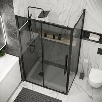 Grossman Cosmo 130х100х195 120.K33.02.1310.21.10 (черный матовый/стекло тонированное) Image #2