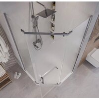 Grossman Pragma 90x90x195 302.K33.03.9090.10.02 (хром/шиншилла стекло) Image #10