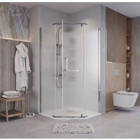 Grossman Pragma 90x90x195 302.K33.03.9090.10.02 (хром/шиншилла стекло) Image #7