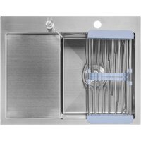 Saniteco 6550-R + Spike F9S07000 (хром, с сифоном, дозатором и коландером) Image #2